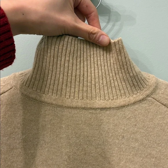 Aritzia wool cashmere blend tan sweater Babaton - Picture 10 of 11